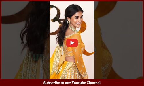 బుట్ట బొమ్మ అందాలు😍❤️: Pooja Hegde At Red Carpet For The Lagna Vidhi Of #AnantAmbaniRadhikaMerchant