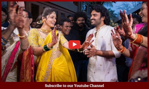 Kiran Abbavaram & Rahasya Gorak Pre Wedding (Pelli Koduku) Celebration | #KiranRahasya | Tupaki