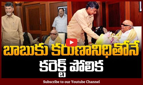 బాబుకు కరుణానిధితోనే కరెక్ట్ పోలిక... | Chandrababu Latest News | Tupaki Political