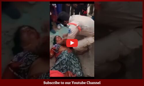 సీపీఆర్ చేసి మహిళ ప్రాణాలు కాపాడిన పోలీస్🙏❤️: Police Great Heart | #shortsfeed #police #helping