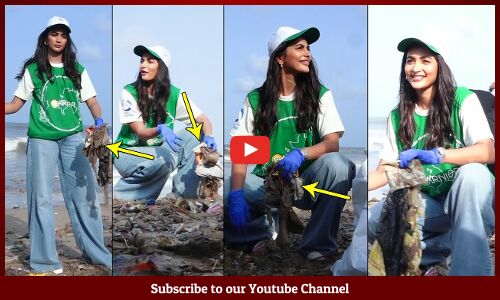 Pooja Hegde Participates Beach Clean Up Event In Mumbai | Pooja Hegde Latest Video
