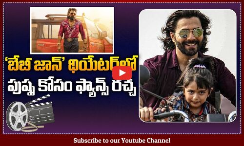 Allu Arjun Fans Hungama in Baby Jhon Theatre | Pushpa 2 vs Baby Jhon | Varun Dawan | Tupaki