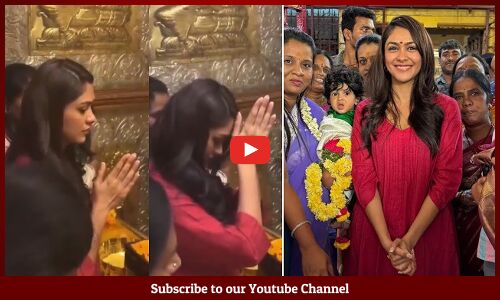 Mrunal Thakur Along with Family Visited Balkampet Yellamma Temple in Hyderabad | Family Star