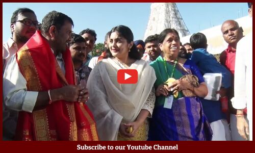 తిరుమల శ్రీవారిని దర్శించుకున్న హీరోయిన్ నివేదా థామస్ | 35 chinna katha kaadu Movie Team At Tirumala