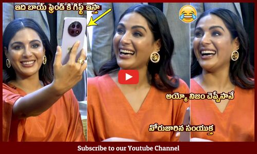 Actress Samyuktha Menon Unveils Realme 12 Series at Happi Mobiles Store | Hyderabad @TupakiOfficial