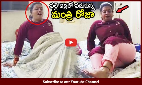 పల్లె నిద్రలో పడుకున్న మంత్రి రోజా : Minister RK Roja Participated Palle Nidra Program