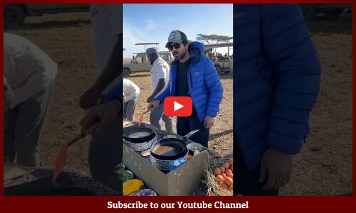 ఉప్పి ఆమ్లెట్ తింటావా 😂🤣: #RamCharan Enjoying his Vacation in Jungle Safari in Africa #Upasana