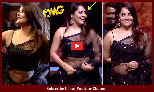 Anasuya Bharadwaj STUNNING Looks Visuals In Black Saree at Peddha Kapu 1 Pre Release | Srikanth