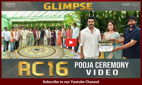 #RC16 Pooja Ceremony Glimpse | Ram Charan | Janhvi Kapoor | Buchi Babu  | AR Rahman | Chiranjeevi
