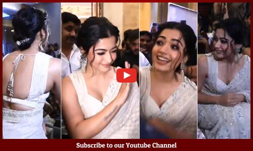 Rashmika Mandanna Entry Visuals @ Gam Gam Ganesha Pre Release Event | Anand Deverakonda | Tupaki
