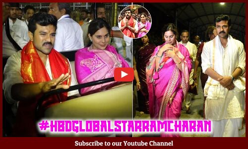 Ram Charan With Wife & Daughter Visits Tirumala & Had an Early Morning Darshan