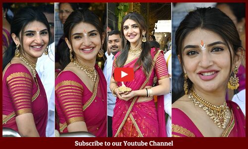 పట్టు పరికిణిలో మాయ చేస్తోన్న😘❤️: Sreeleela Super Simple Traditional Look At Tirumala |#HBDSreeleela