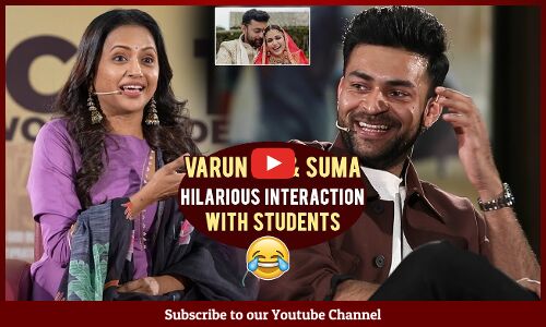 Mega Prince Varun Tej Interacted With Malla Reddy Women’s Engineering College students With Suma