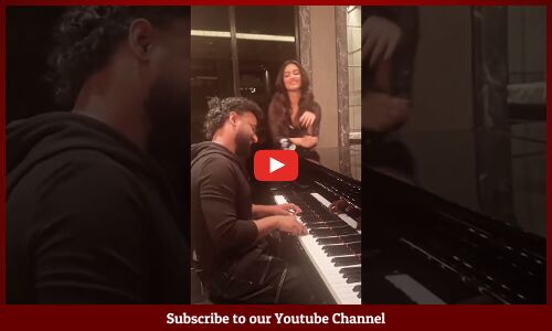 #DSP #BhagyashriBorse Play SITAR Song With Piano #MrBachchan #raviteja #ytshots #shots #trending
