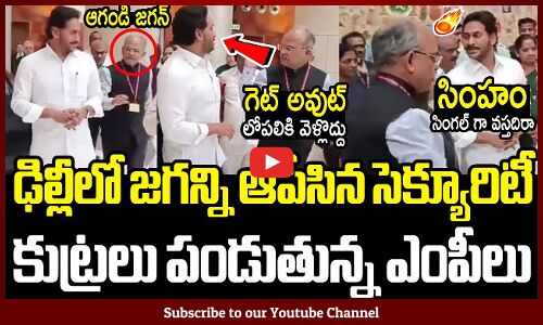 ఢిల్లీలో జగన్ అన్నని ఆపేసిన సెక్యూరిటీ😱😨: CM Jagan Stopped By Security In Delhi Parliament | YSRCP
