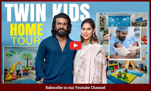 Ram Charan-Upasana Twin Kids Home Tour | Upasana Konidela | Tupaki