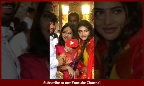 గుడి లో శ్రీలీల బుగ్గ గిల్లిన తమన్😱: #SSThaman Fun With #Sreeleela Family Visit Tirumala Temple