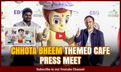 Chhota Bheem Themed Cafe Pressmeet | Chhota Bheem Creator Rajiv | Tupaki