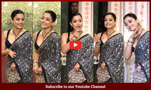 శ్రీవల్లి ❤️😘: Rashmika Mandanna Exclusive Visuals At Anant Ambani Radhika Blessings Ceremony