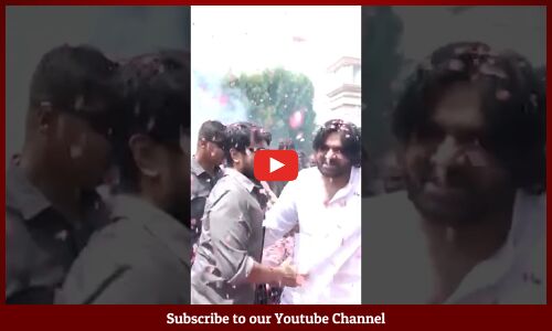 బాబాయ్ - అబ్బాయ్💕😍: Ram Charan Touches Pawan Kalyan Feet #ytshots #shots #trending