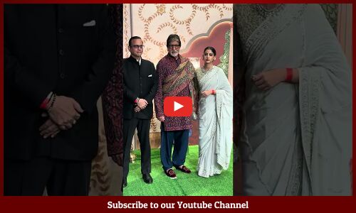 Amitabh Bachchan & Navya Naveli nanda At Blessings Ceremony Of Anant & Radhika Ambani #ytshots