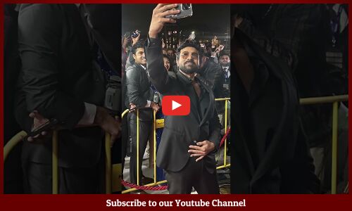Global star #RamCharan at the Red Carpet of #IFFMelb Awards night from the Fans #ytsho #ytshots