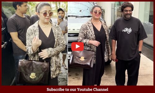 Director Puri Jagannadh & Charmee Kaur Reached Mumbai For Dubbing Of Double Ismart Movie | Tupaki