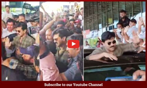 Global Star Ram Charan Received Grand Welcome @ Rajahmundry Airport | AP Elections 2024 | Tupaki