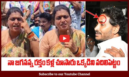 నా జగనన్న రక్తం కళ్ల చూసారు ఒక్కడిని వదిలిపెట్టం🔥: Minister ROja Fires On Chandrababu Jagan Incident