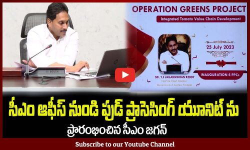 ఫుడ్ ప్రాసెసింగ్ యూనిట్ ను ప్రారంభించిన సీఎం జగన్🙏CM YS Jagan Inaugurates Food Processing Units