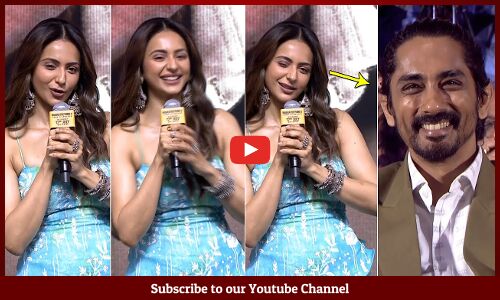 Rakul Preet Singh Comments on Siddharth at Bharateeyudu 2 Telugu Press Meet | Kamal Hassan