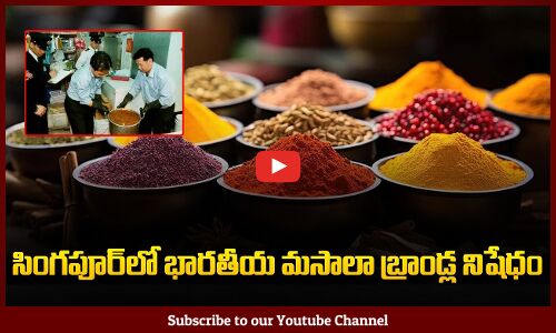 సింగ‌పూర్‌లో భారతీయ మ‌సాలా బ్రాండ్ల నిషేధం? | Indian spice brands Ban In Singapore
