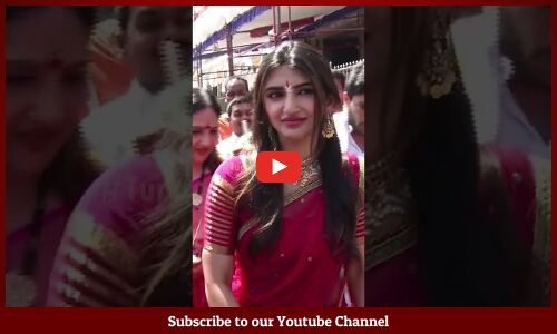 శ్రీలీల క్యూట్ 😘❤️: Sreeleela Beautiful Look In Traditional Dress #ustadbhagatsingh #ytshort #shots