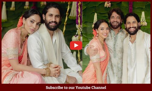 Naga Chaitanya And Sobhita Dhulipala Engagement Video | Akkineni Nagarjuna | Tupaki
