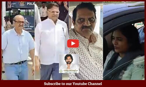 Tollywood Producers Reached Gannavaram Airport To Meet Deputy CM Pawan Kalyan | Allu Aravind