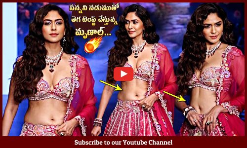 Mrunal Thakur Gorgeous Looks Ever In Red Lehenga Ramp Walk At Bombay Times Fashion Week 2024