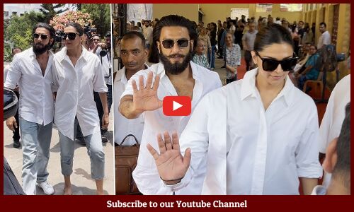 Deepika Padukone With Ranveer Singh Casts Vote | Mumbai Lok Sabha Elections 2024 | Tupaki