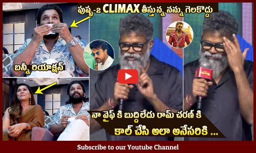 రామ్ చరణ్ కి కాల్ చేసి: Sukumar Unexpected Comments On Pushpa 2 Movie Climax @ | Allu Arjun