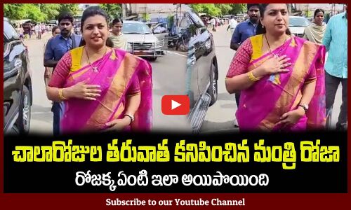 చాలారోజుల తరువాత కనిపించిన రోజక్క😮ఏంటి ఇలా అయింది Minister RK Roja at Chittor #rkroja