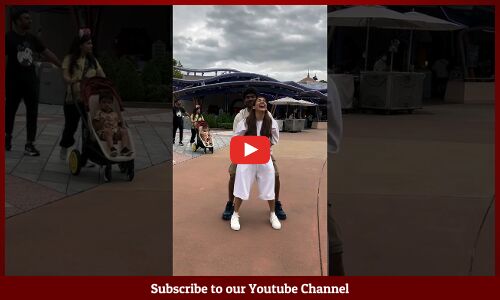 ప్రేమ జంట😍💕: Wikki Lifting Nayanthara 🤣😂👌Fun Video - Husband Vignesh Shivan #ytshorts  #shots