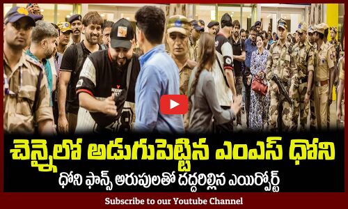 చెన్నైలో అడుగుపెట్టిన ఎంఎస్ ధోని🔥ఫాన్స్ అరుపులతో దద్దరిల్లిన ఎయిర్పోర్ట్ MS Dhoni Craze at Chennai