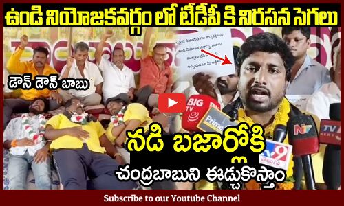 ఉండి నియోజకవర్గం లో టీడీపీ కి నిరసన సెగలు : TDP Leaders Fires On Chandrababu
