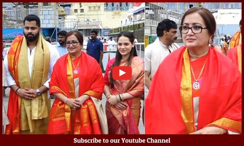 తిరుమలలో  సుమలత Actress Sumalatha Visits Tirumala Temple | Sumalatha Visuals @ Tirumala | Tupaki