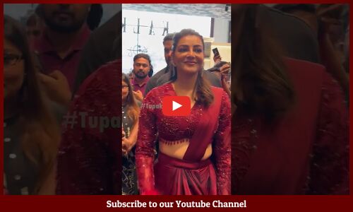 ఏ మాత్రం తగ్గని కాజల్ అందం  😘❤️: #KajalAggarwal Stunning Looks in Red Dress #ytshort #shots