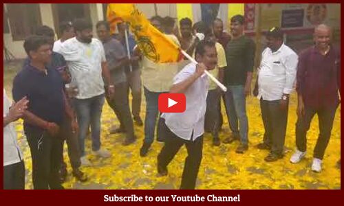 Tirupati TDP Leaders & NBK Fans Massive Celebrations | Sridhar Varma | Narshimha Yadav | Tupaki