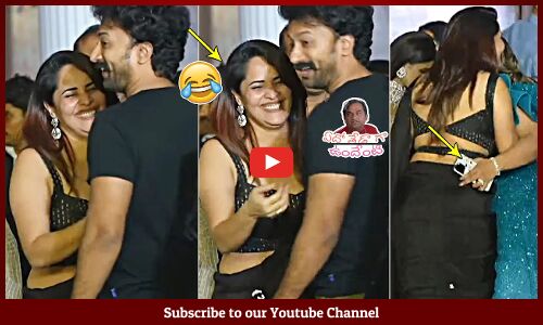 అరేయ్ ఏంట్రా ఇది 😂: Anasuya Fun Moments With Satyadev At Ashish & Advitha Wedding Reception | Tupaki