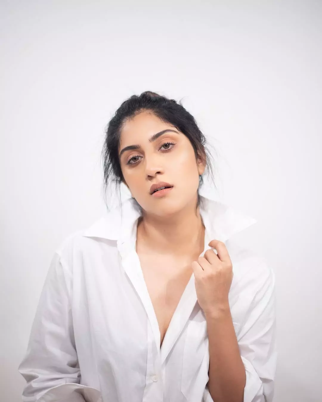 Dhanya Balakrishna Looks Like A Lady Boss in Crisp White Shirt