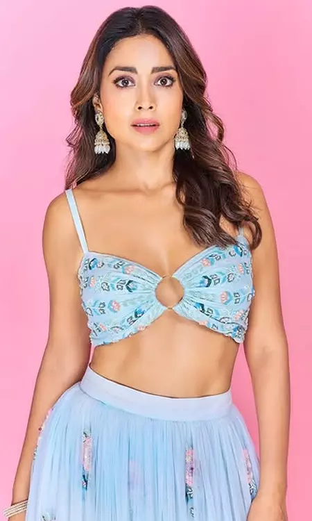 Shriya Saran Shines in Peach It Up’s Pastel Dream Look