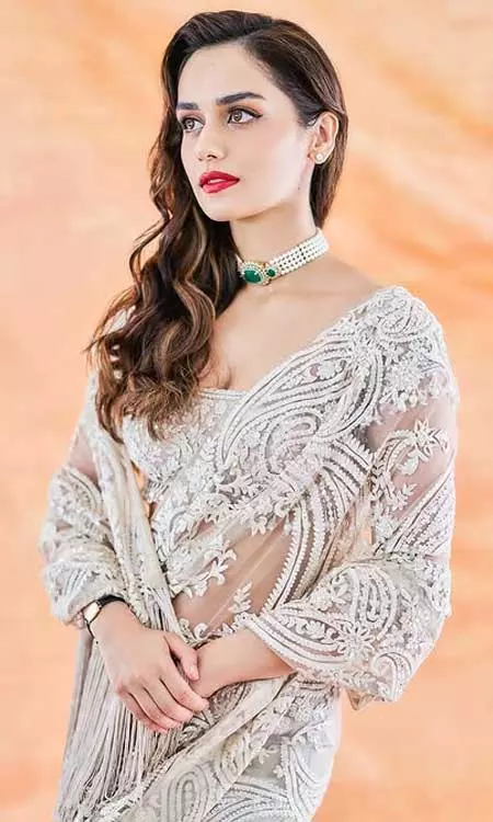 Manushi Chhillar Dazzles in Traditional Look at Maalik Trailer Launch
