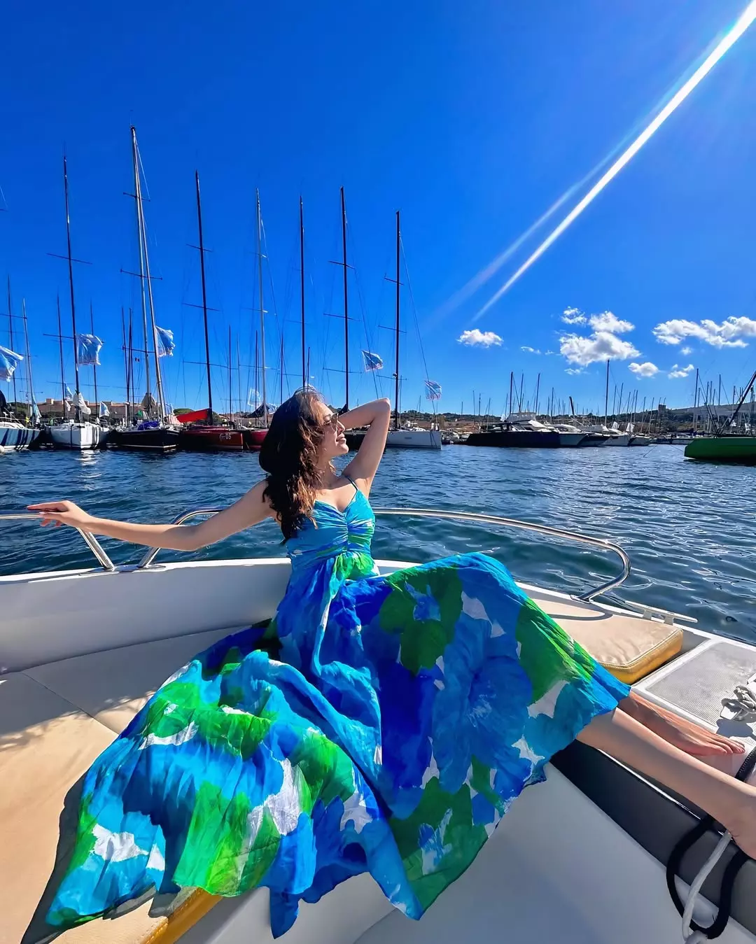 Neha Shetty welcomes July with a stunning boat-side photo